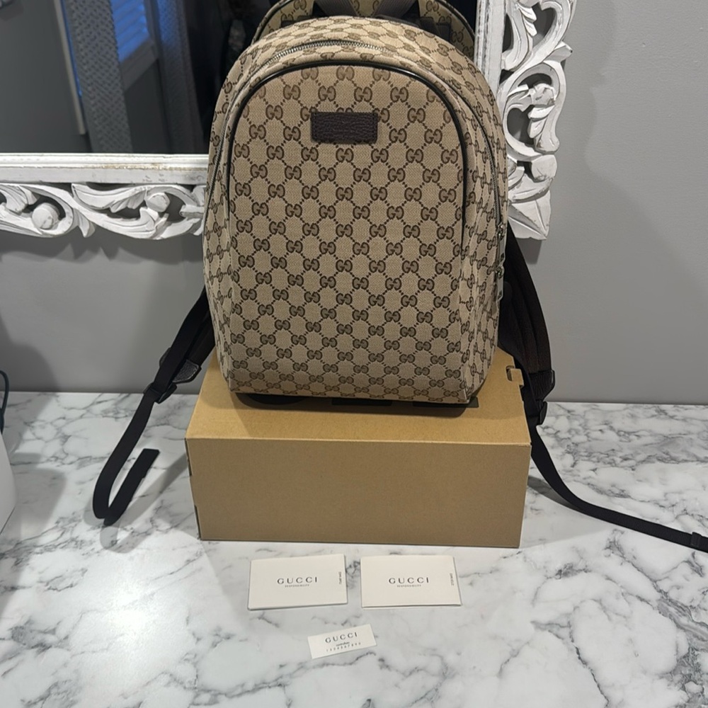 Gucci signature backpack